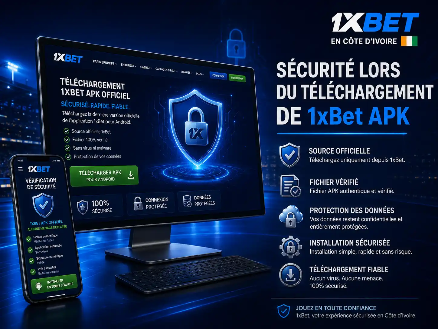 Sécurité Lors Du Téléchargement De 1xBet APK