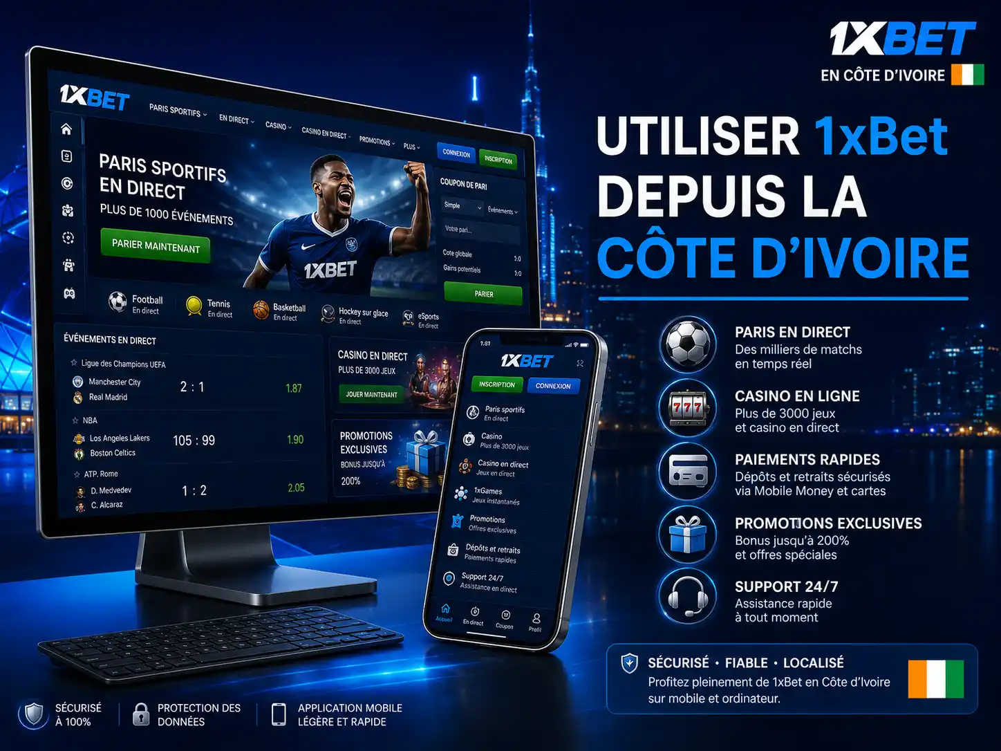 Utiliser 1xBet Depuis La Côte D’Ivoire