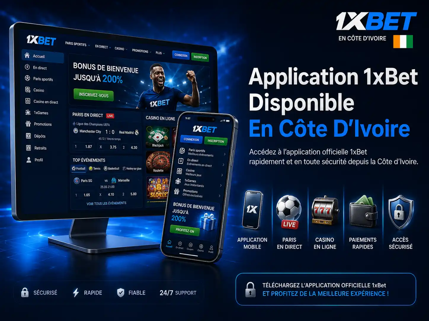 Application 1xBet Disponible En Côte D’Ivoire